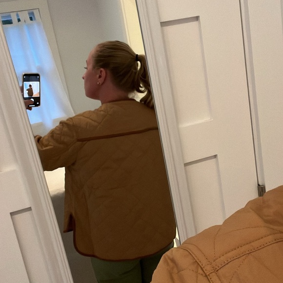 LOFT petite quilted field jacket - Picture 3 of 8